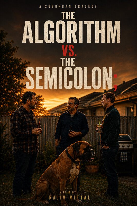 The Algorithm vs the Semicolon poster